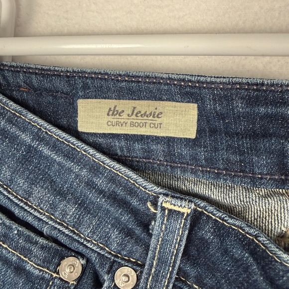 Ag Adriano Goldschmied The Jessie Curvy Bootcut Jeans Womens 26R Western Denim - Picture 3 of 10